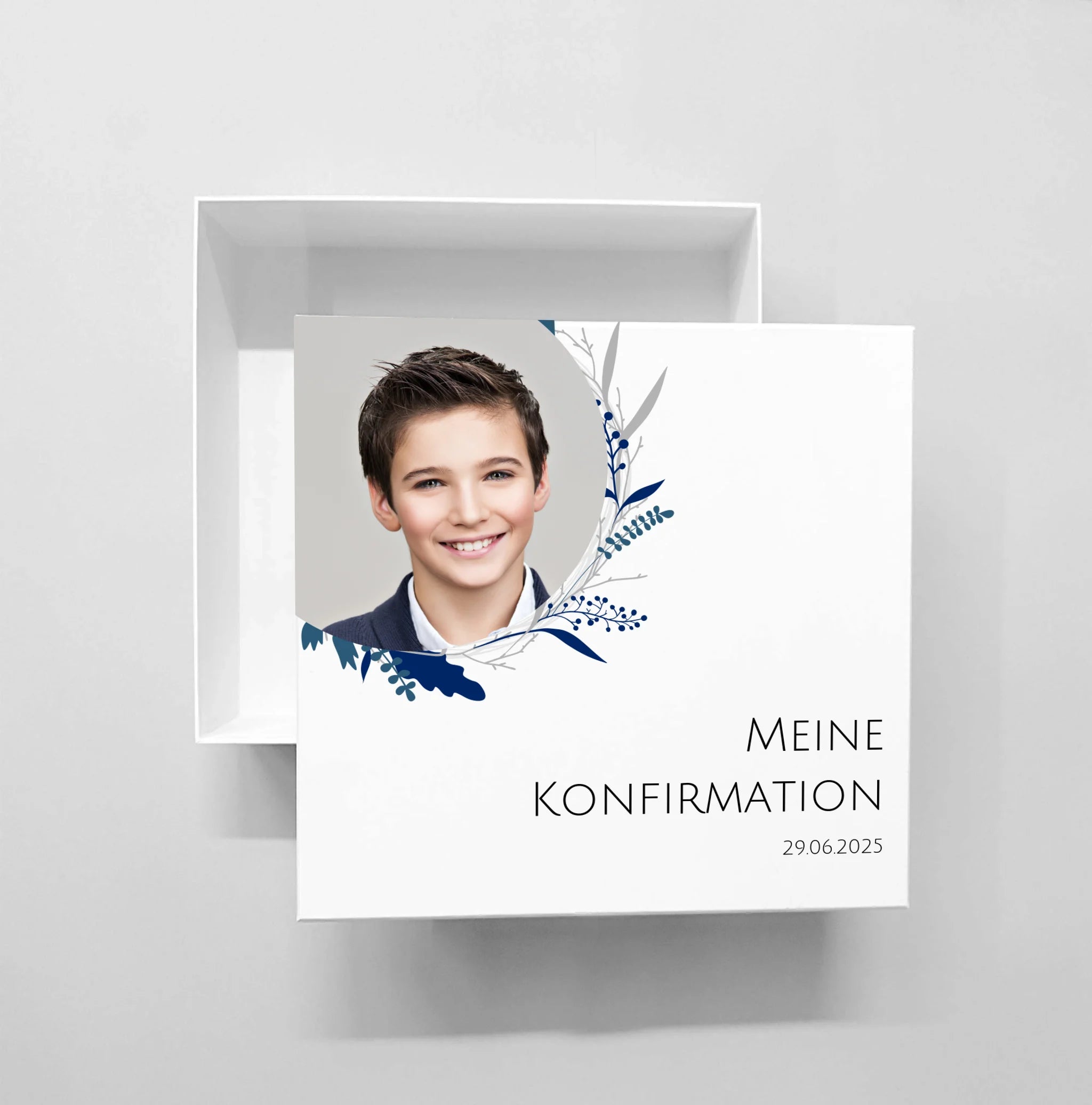 Erinnerungskiste zur Konfirmation mit Foto
